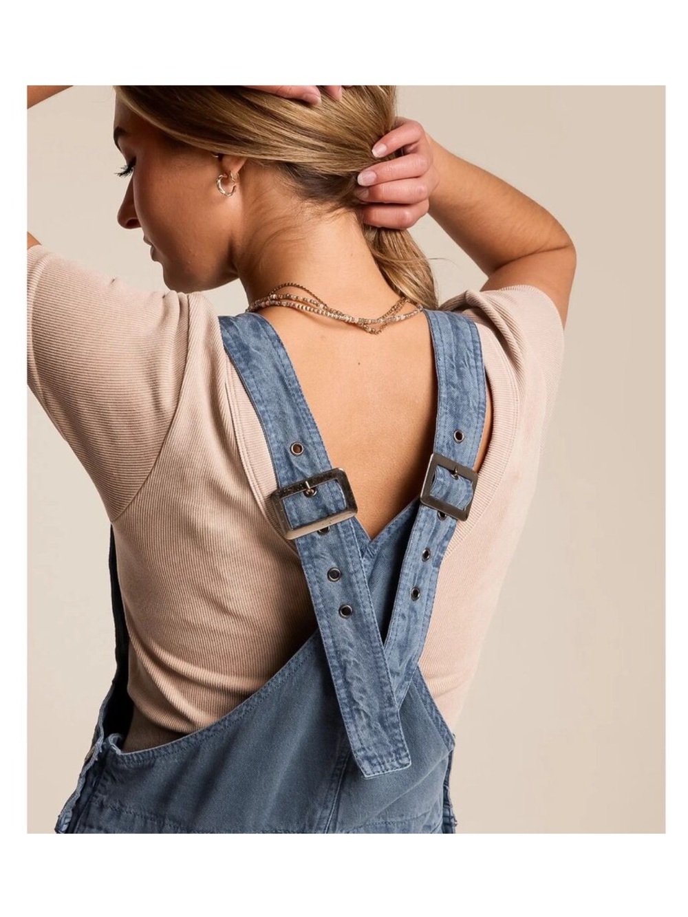 Free People | We The Free • Felix Tapered Overalls Flint Stone Blue - Picture 2 of 14